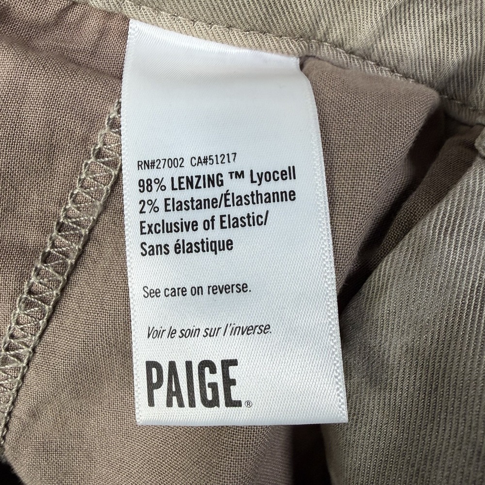 Paige Christy Pant Women's Size 34 Brown Drawstring Elastic Cuffed - Picture 7 of 12